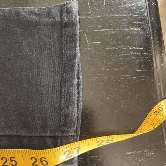 Converse One Star Womens Size 10 Denim Black Jeans Straight Leg Pants Zipper - Picture 7 of 9